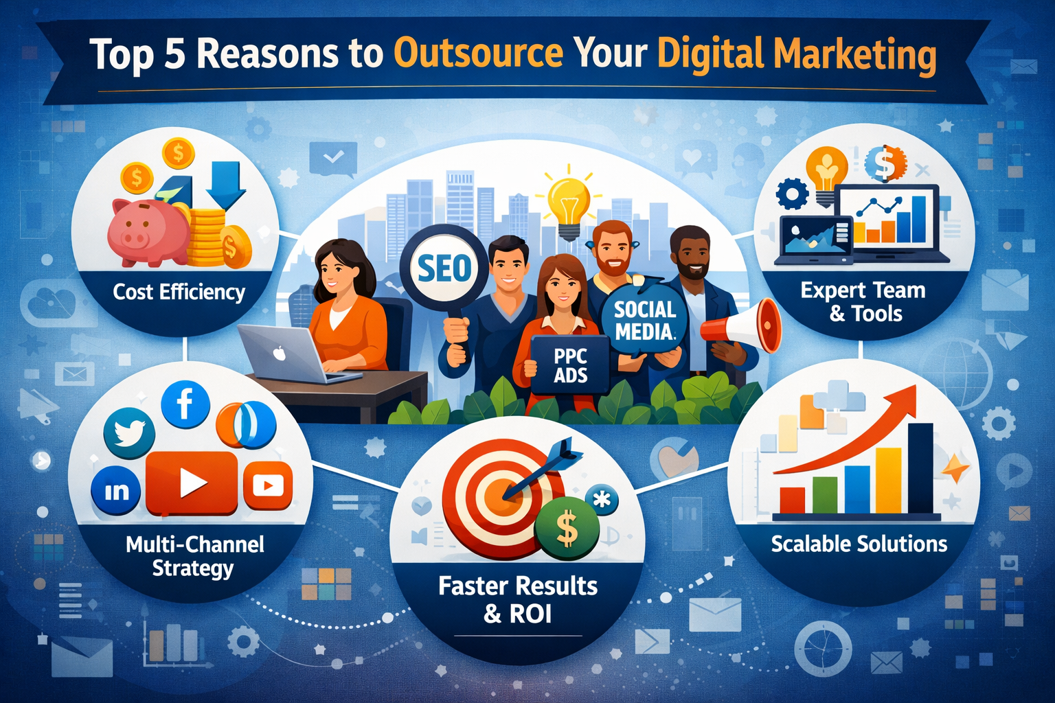 Top 5 Reasons to Outsource Your Digital Marketing  - A Complete Guide for Businesses